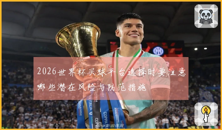 2026世界杯买球平台选择时要注意哪些潜在风险与防范措施