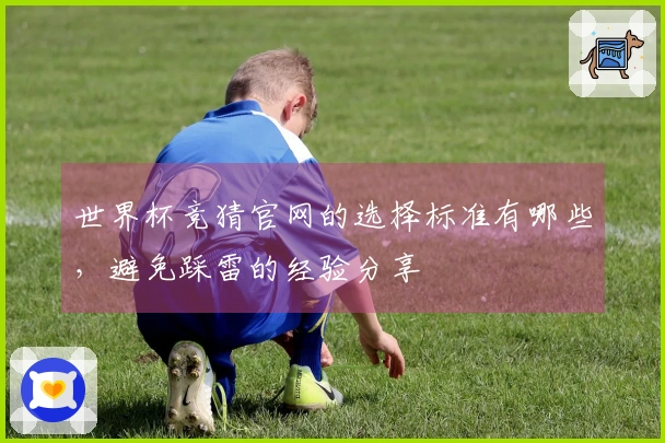世界杯竞猜官网的选择标准有哪些，避免踩雷的经验分享